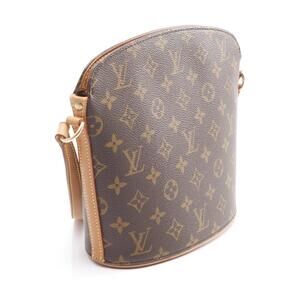 Louis Vuitton Drouot Shoulder Bag Canvas Leather Monogram Brown